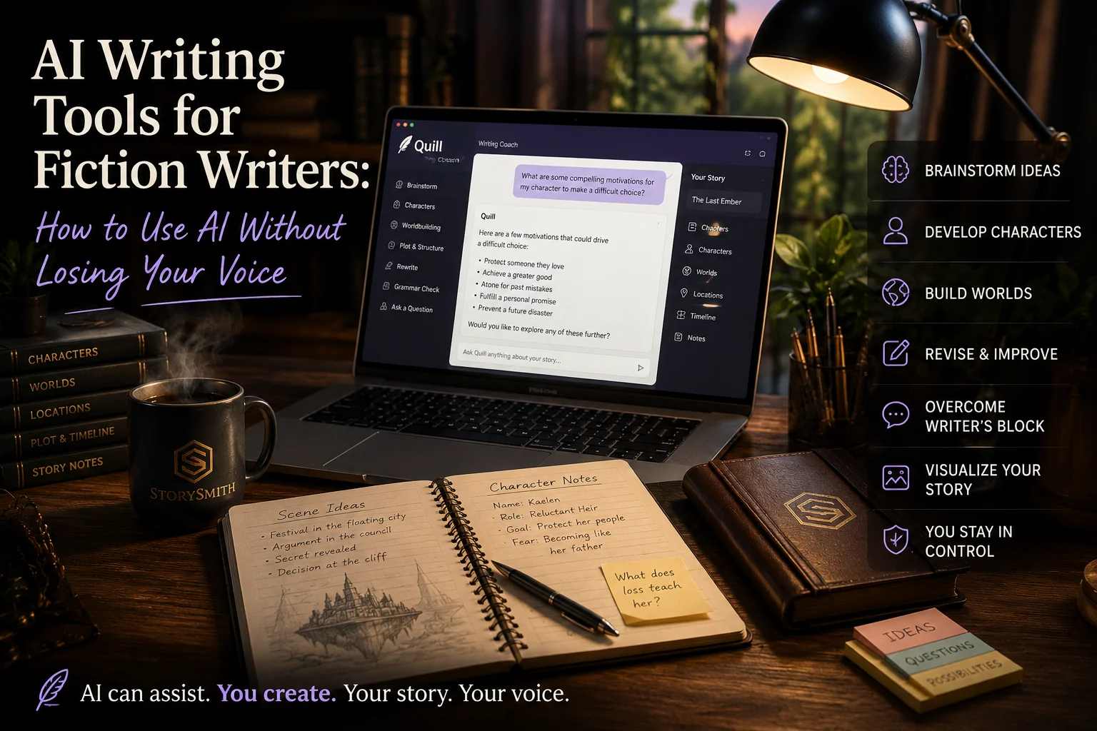 AI Writing Tools for Fiction Writers: How to Use AI Without Losing Your Voice