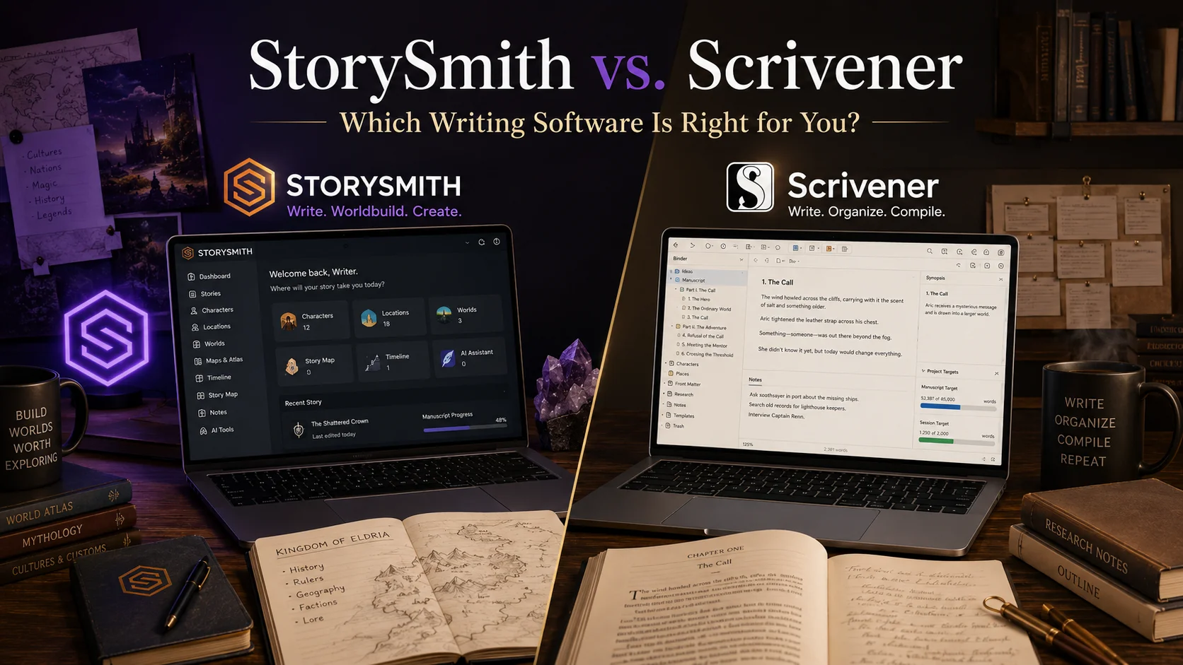 StorySmith vs Scrivener: Which Writing Software Is Right for You?